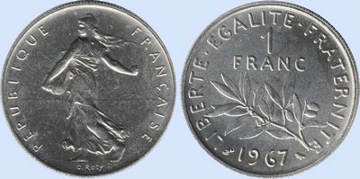 1 Franc SEMEUSE NICKEL